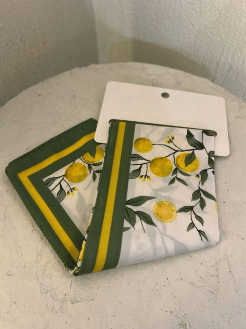 Limon Desenli Bandana