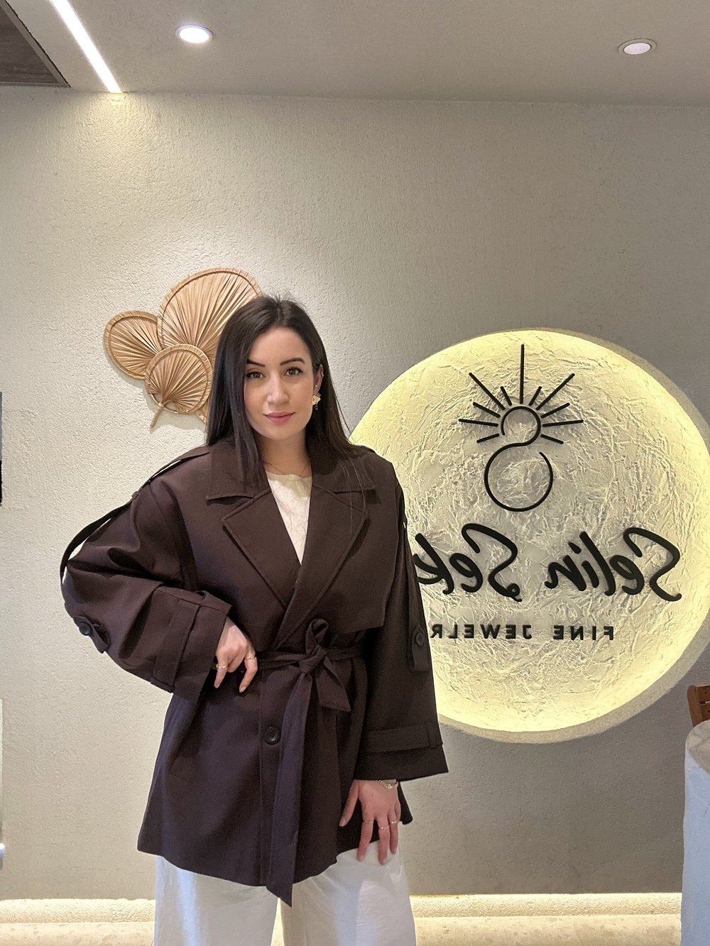 Oversize Düşük Omuz Trençkot