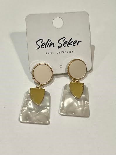 Sedefli Sallantılı XP Küpe