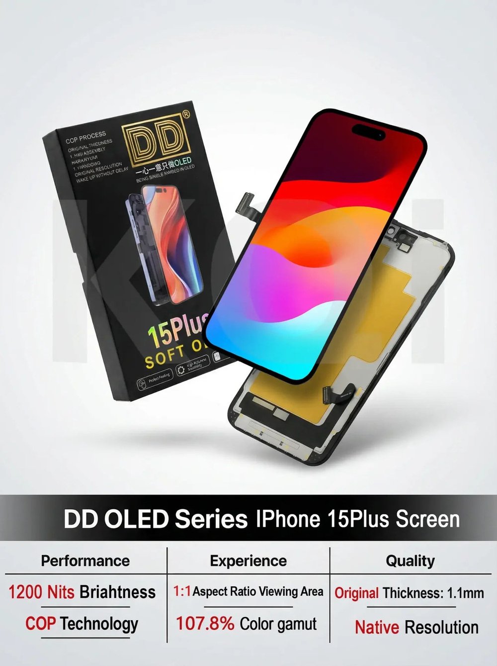 DD iPhone 15 Plus SOFT-OLED Ekran