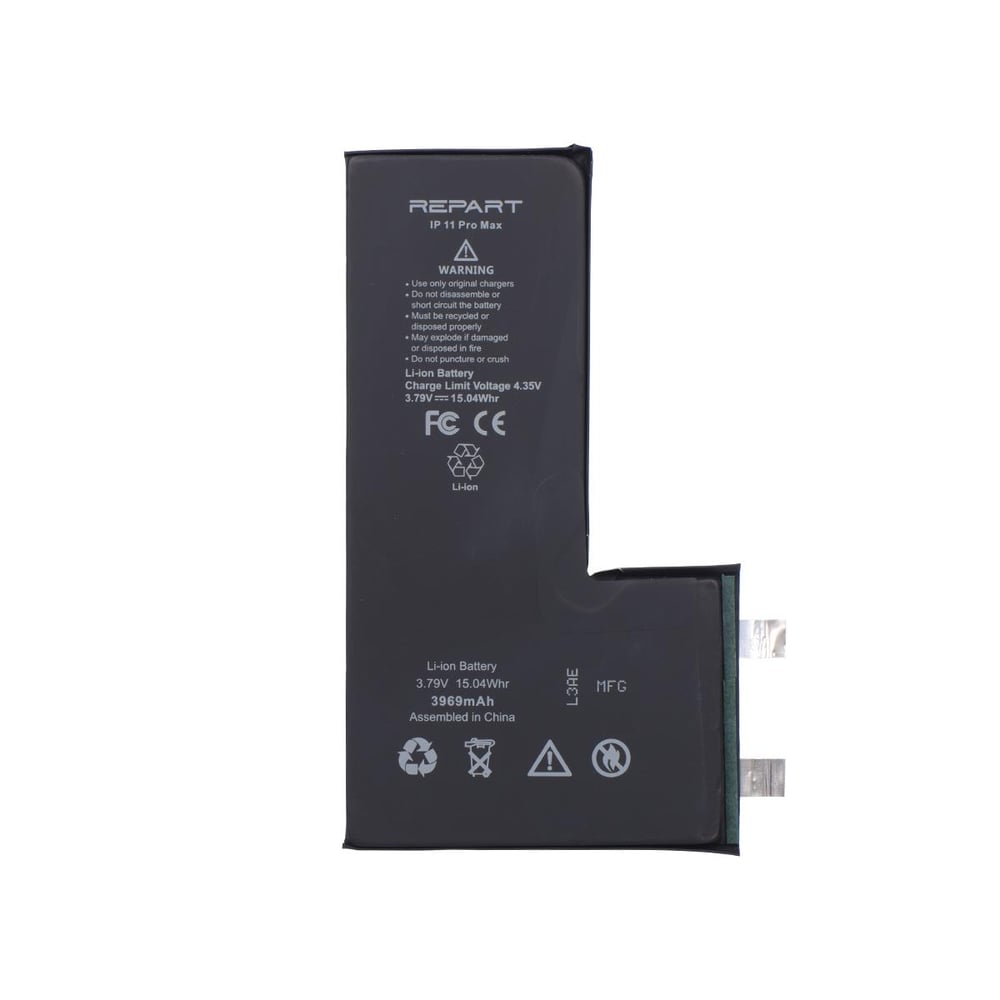 iPhone 11 Pro Max Uyumlu Batarya (Filmsiz Puntalanabilir - Cell) - 3969 mAh 