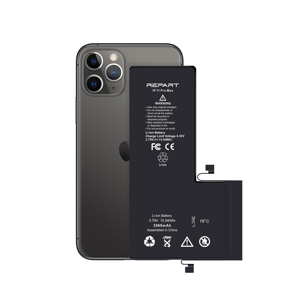 iPhone 11 Pro Max Uyumlu Güçlendirilmiş Yüksek Kapasite Batarya - 4500 mAh