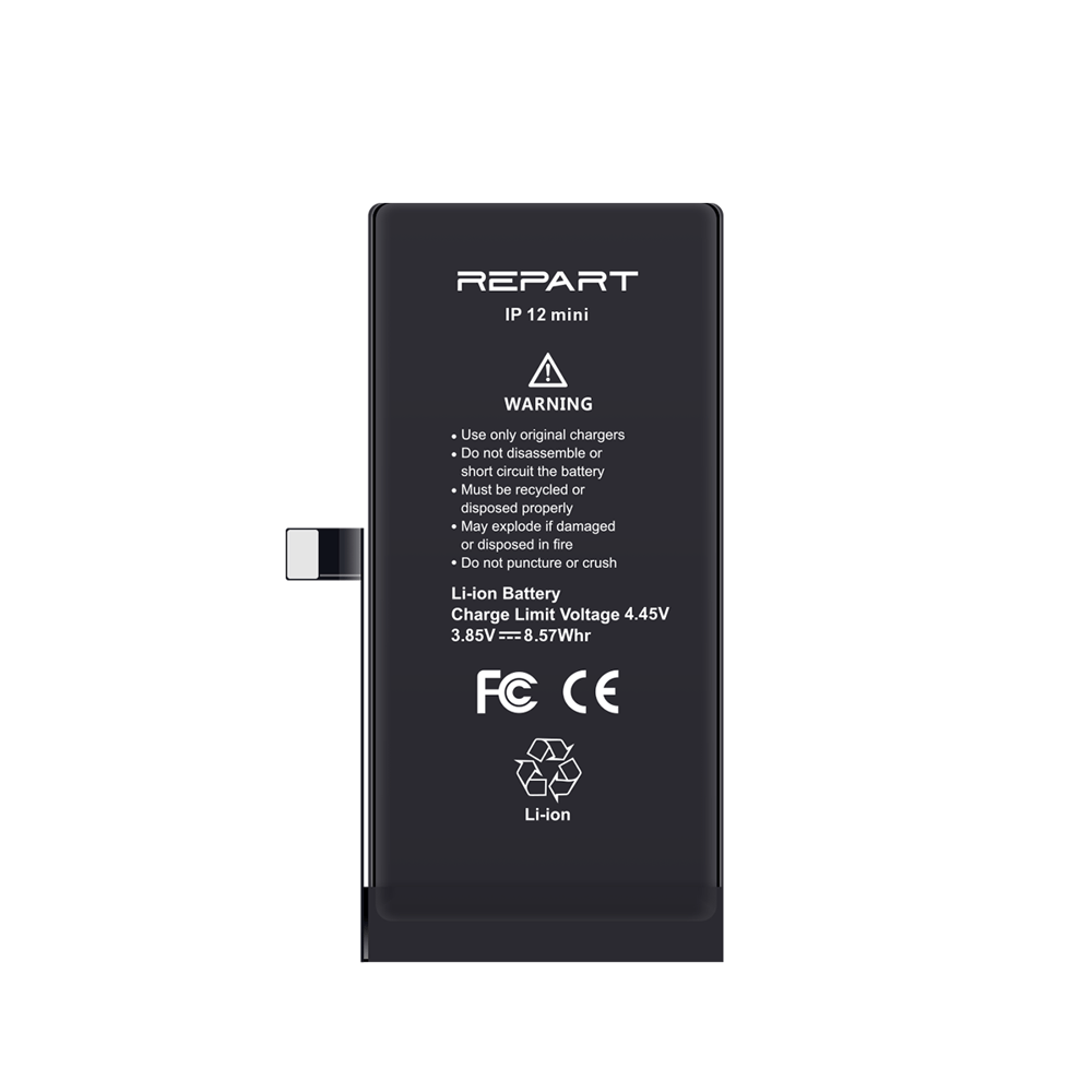 iPhone 12 Mini Uyumlu Güçlendirilmiş Yüksek Kapasite Batarya - 2450 mAh