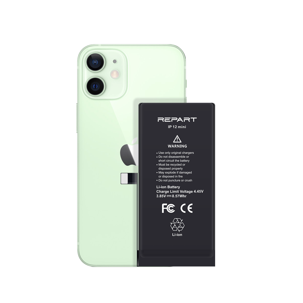 iPhone 12 Mini Uyumlu Güçlendirilmiş Yüksek Kapasite Batarya - 2450 mAh