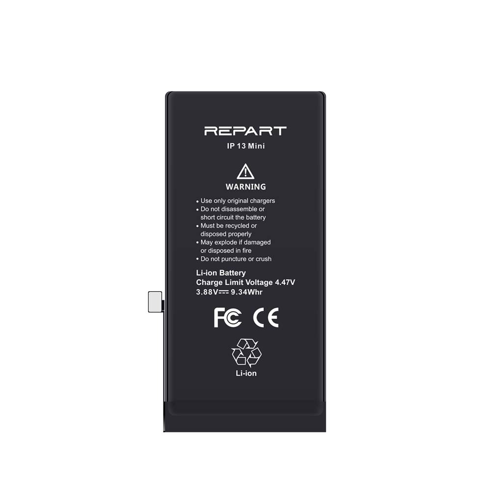 iPhone 13 Mini Uyumlu Güçlendirilmiş Yüksek Kapasite Batarya - 2450 mAh