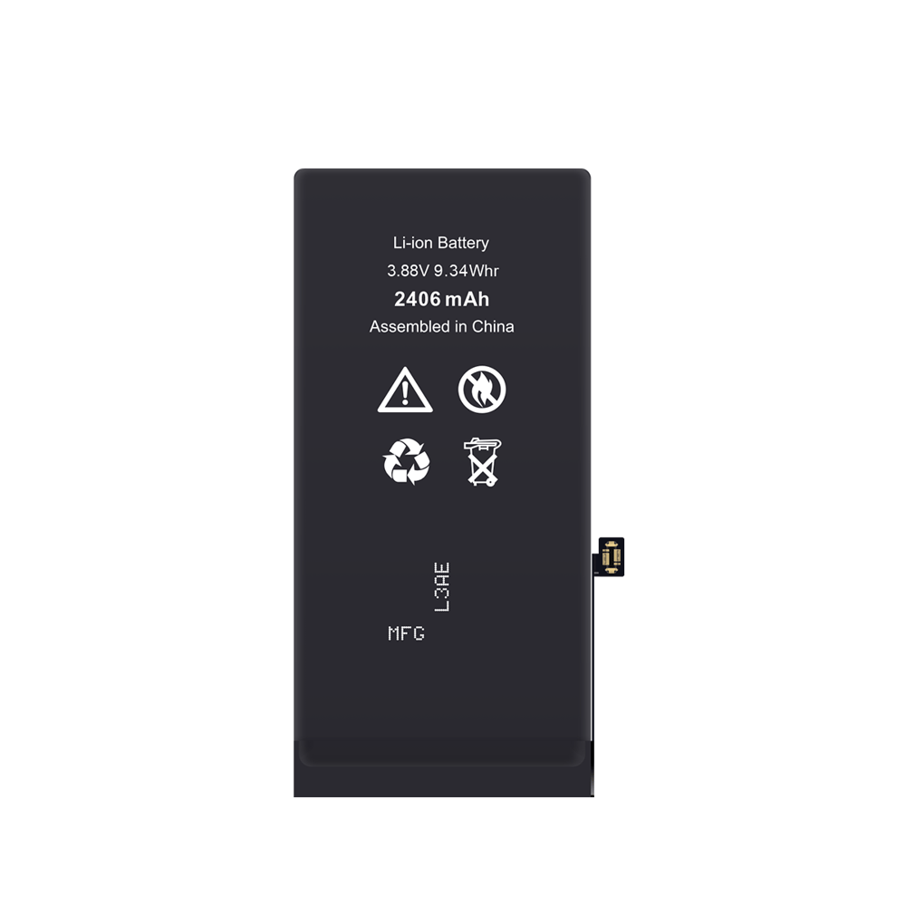 iPhone 13 Mini Uyumlu Güçlendirilmiş Yüksek Kapasite Batarya - 2450 mAh