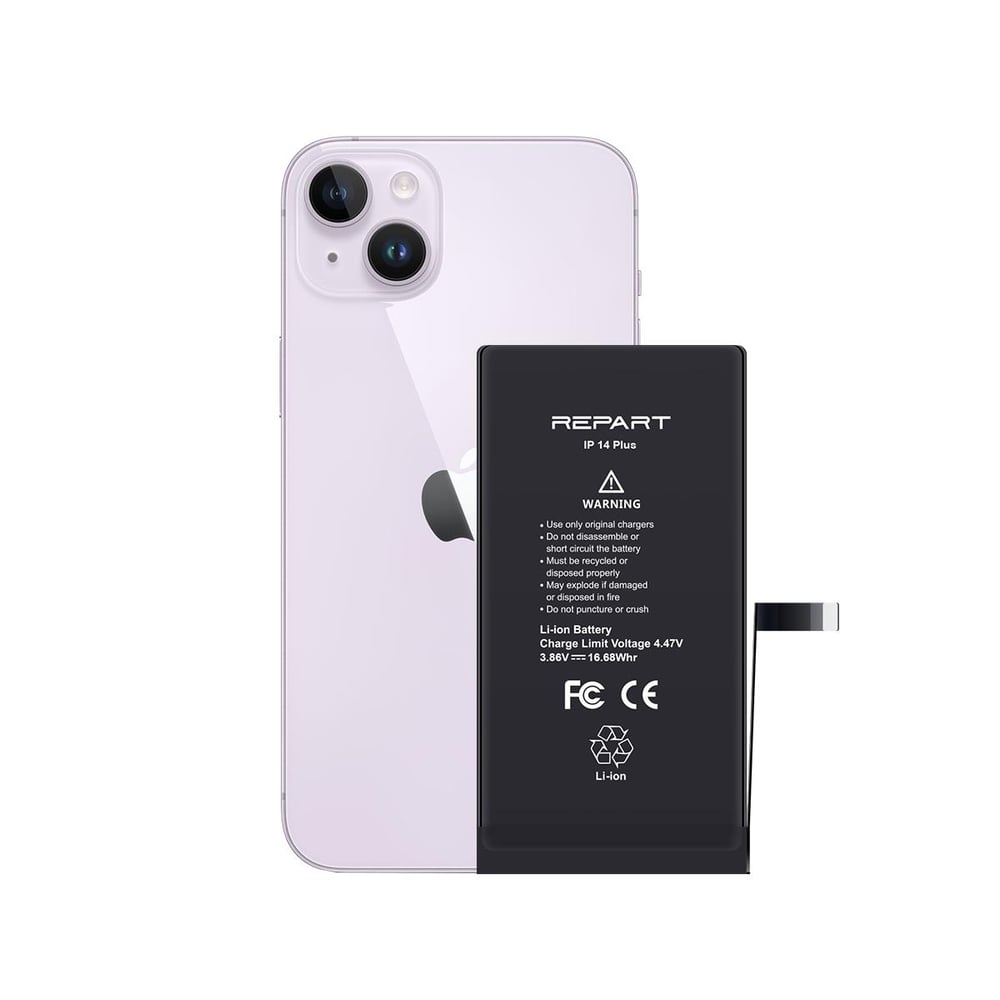 iPhone 14 Plus Uyumlu Güçlendirilmiş Yüksek Kapasite Batarya - 4770 mAh
