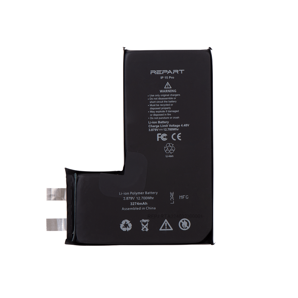 iPhone 15 Pro Uyumlu Batarya (Filmsiz Puntalanabilir - Cell) - 3274 mAh
