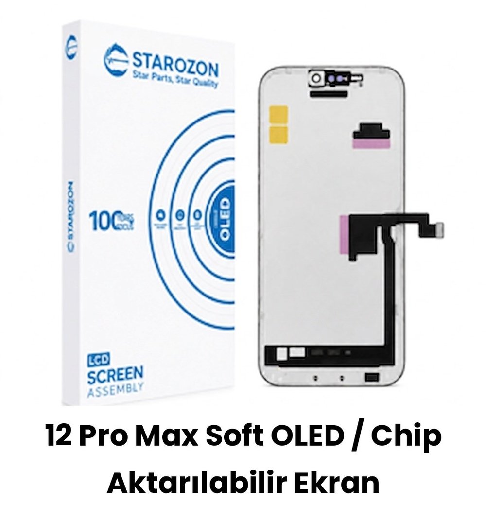 STAROZON - iPhone 12 Pro Max Soft-Oled Ekran Panel