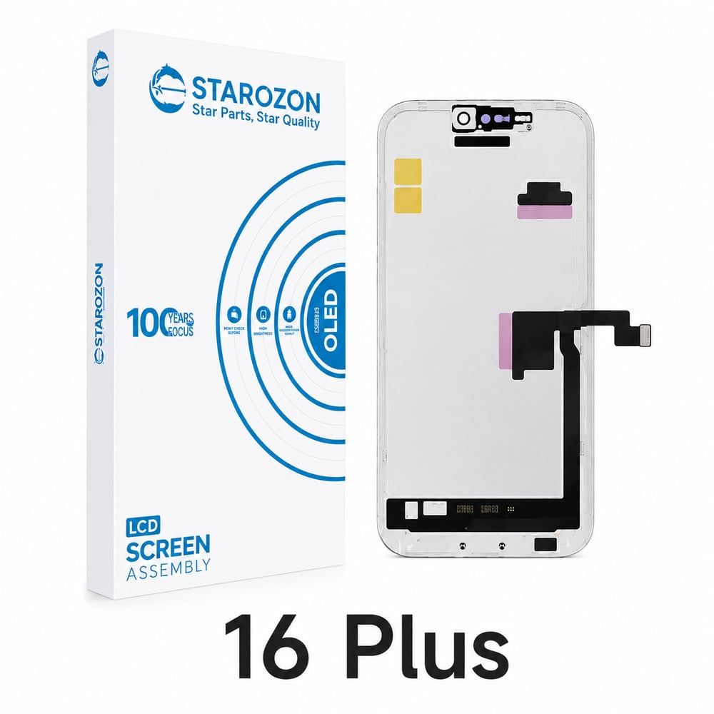 STAROZON iPhone 16 Plus SOFT-OLED Flexli Sensörlü Diagnostic Ekran