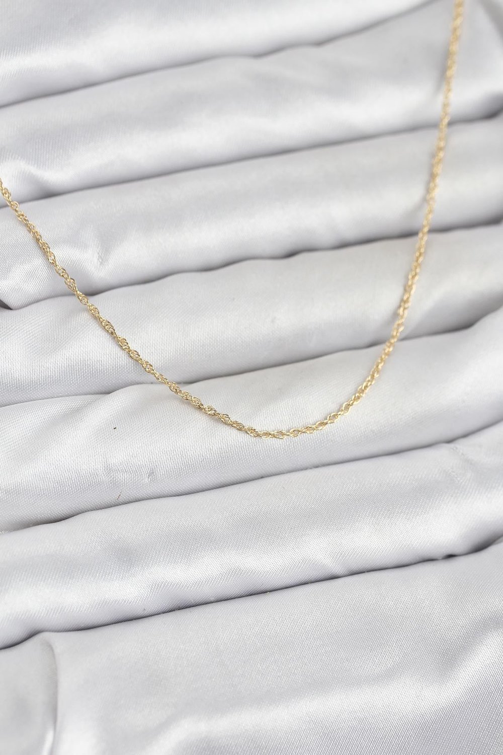 CM 14K Gold Renk Burgu Model 60 cm Kadın Kolye