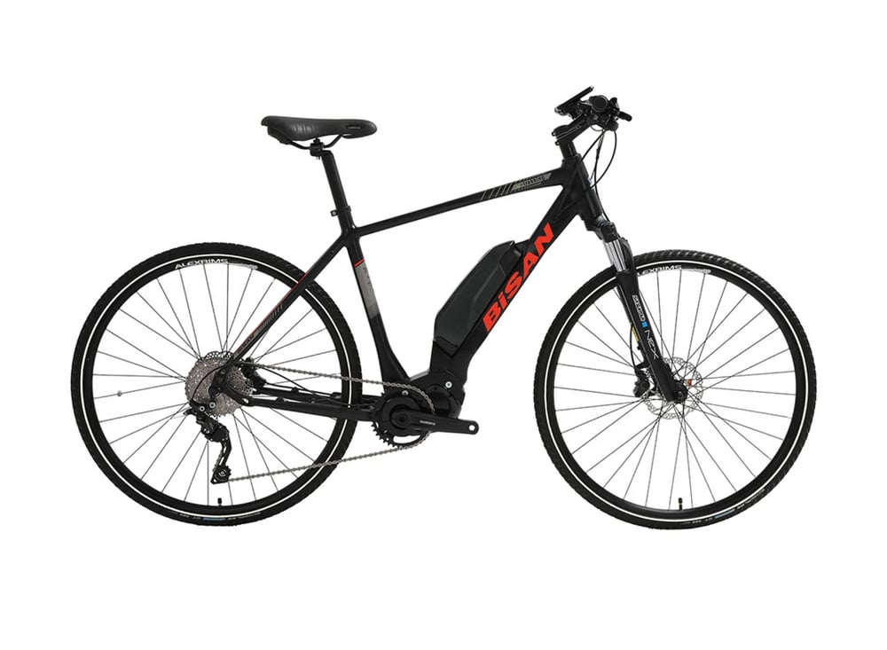 BİSAN E-TREKKİNG MAT SİYAH-KIRMIZI 50CM 1X10 VİTES 28