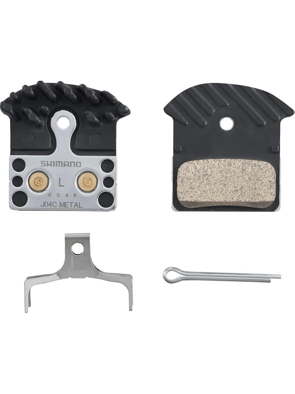 DISC BRAKE PAD SET METAL J04C INCL SPRING/SPLIT PIN 1PAIR