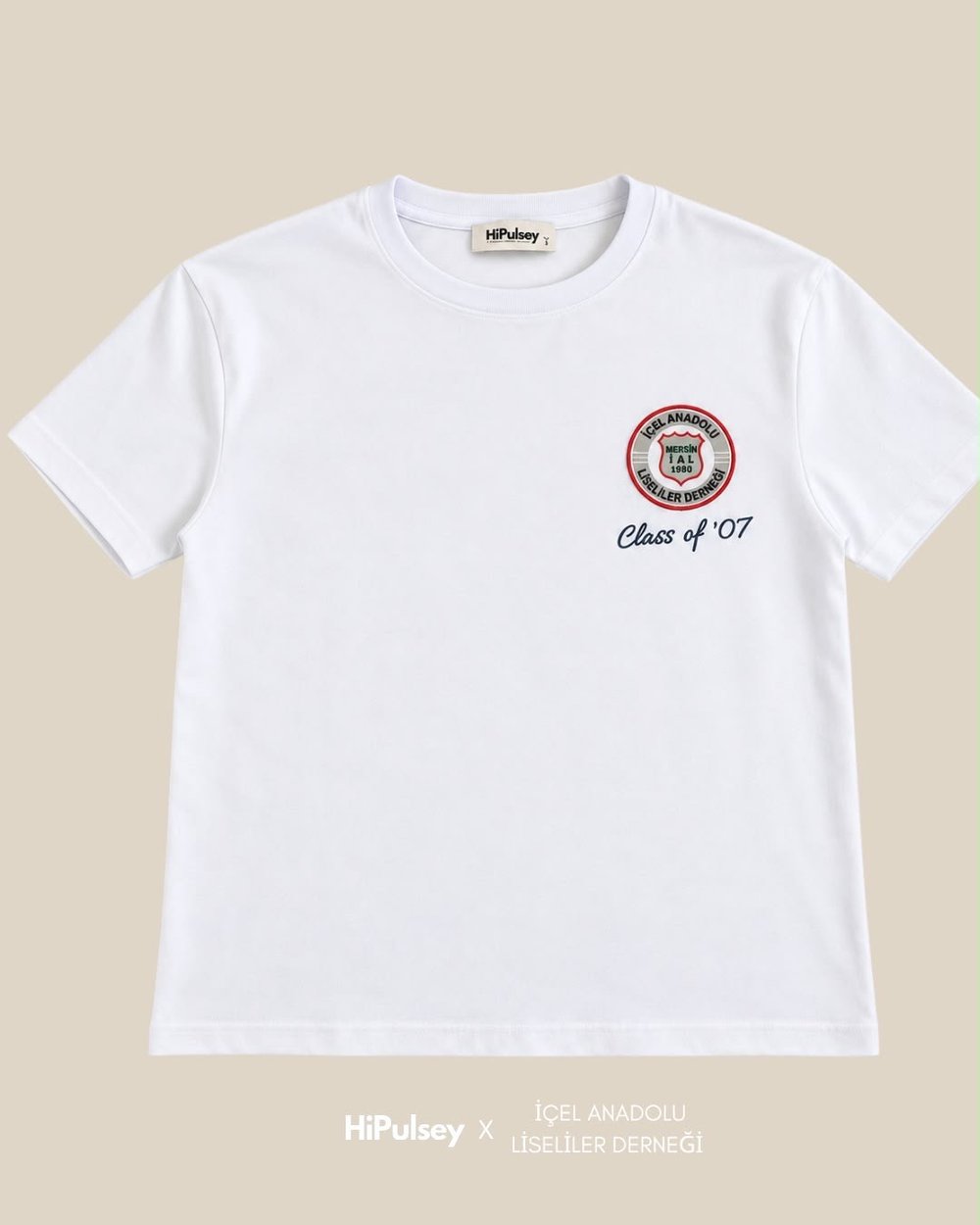 İçel Anadolu Liseliler Derneği Dönem Koleksiyonu Nakışlı T-Shirt