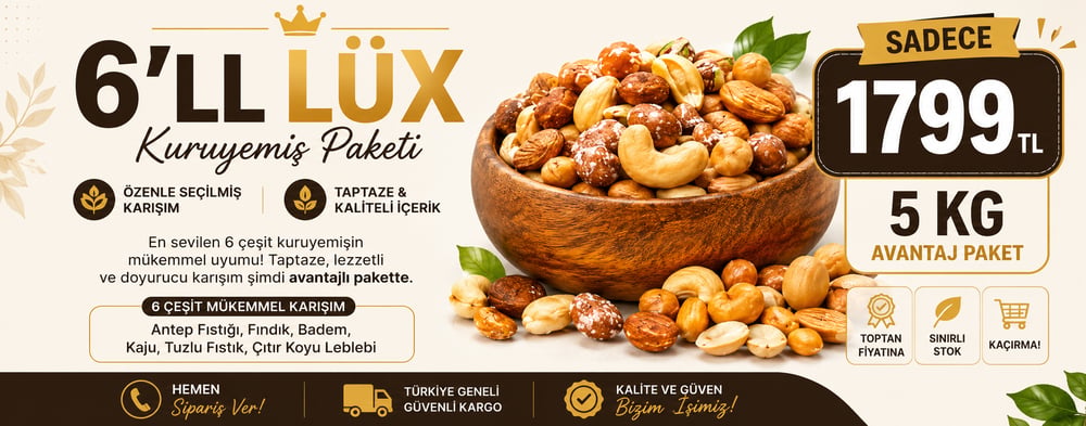 6lı Lüx Kuruyemiş paketi