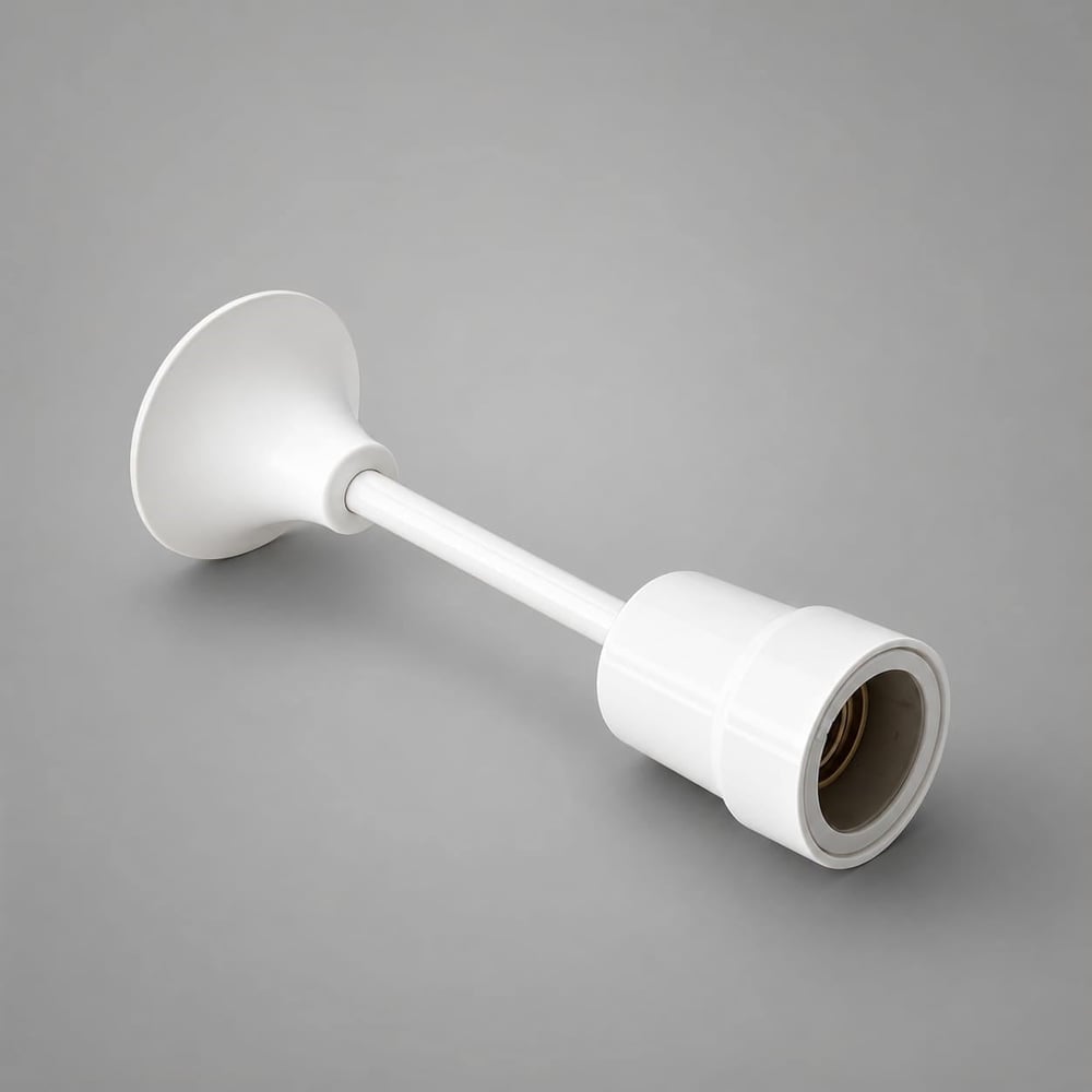 E27 Sarkıt Tij Duy - Beyaz (Minimalist Modern Tavan Aydınlatma Armatürü)