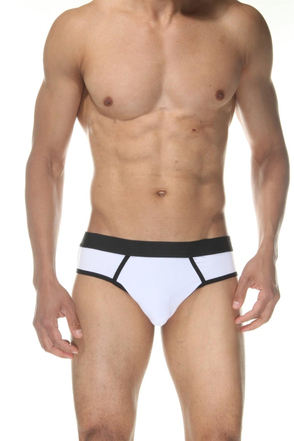 Erkek Beyaz Fantezi Giyim Jockstrap HF102124 