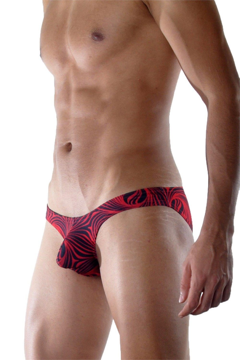 Erkek Kırmızı Fantezi Giyim Desenli Slip HF021806 