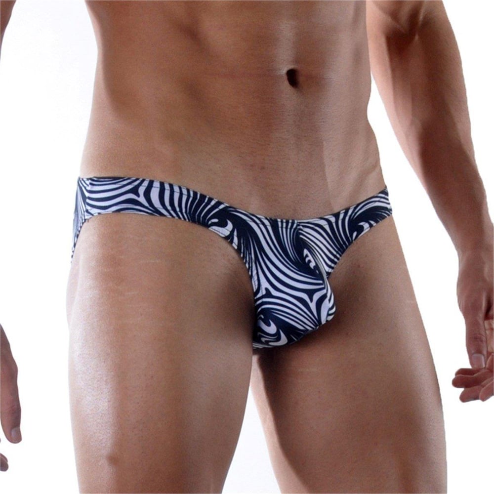 Erkek Çok Renkli Fantezi Giyim Zebra Desenli Slip HF021810 
