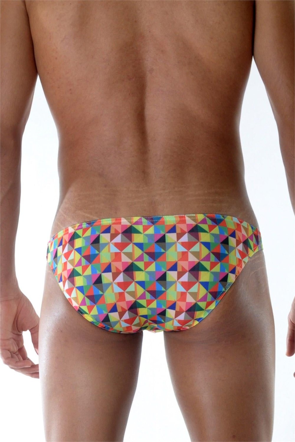 Erkek Çok Renkli Fantezi Giyim Geometrik Desenli Slip HF111818 