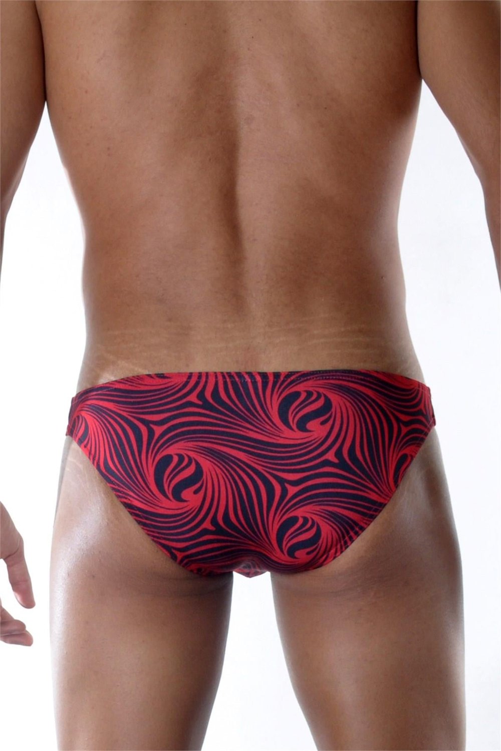 Erkek Kırmızı Fantezi Giyim Desenli Slip HF021806 