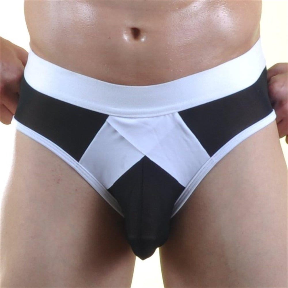 Erkek Siyah Fantezi Giyim Transparan Slip HF071020 