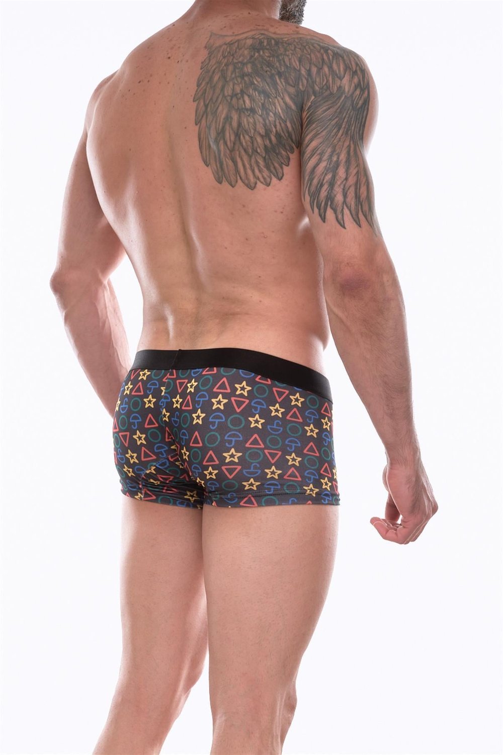 Erkek Çok Renkli Fantezi Giyim Desenli Boxer HF072208 