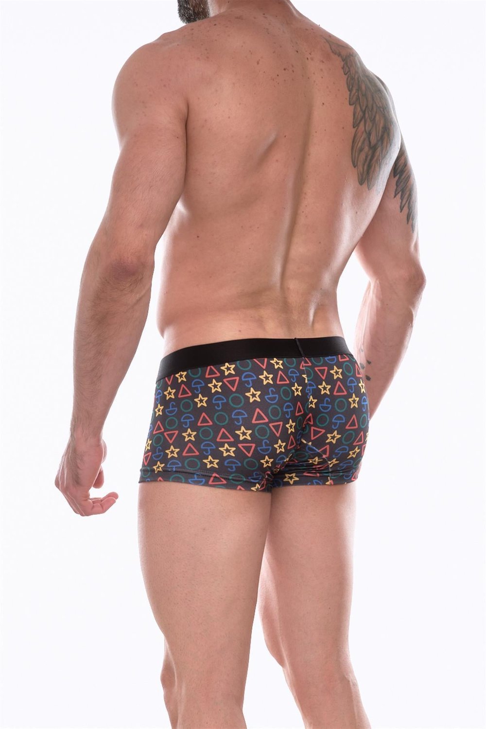Erkek Çok Renkli Fantezi Giyim Desenli Boxer HF072208 