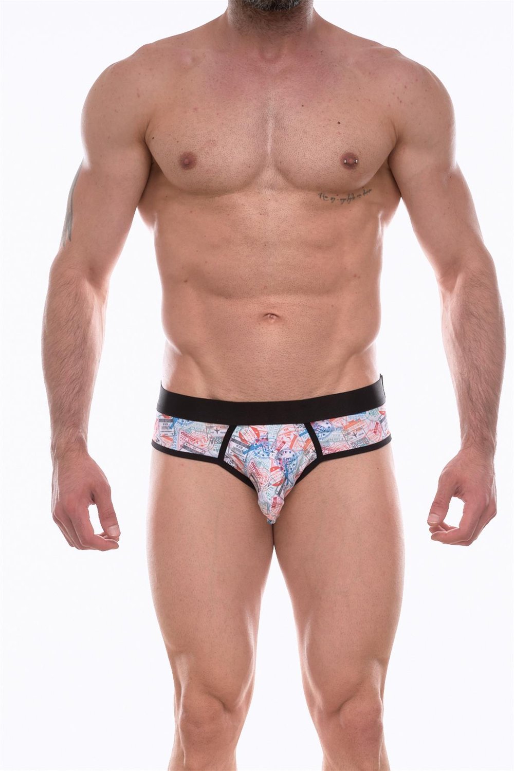 Erkek Çok Renkli Fantezi Giyim Desenli Slip HF072217 