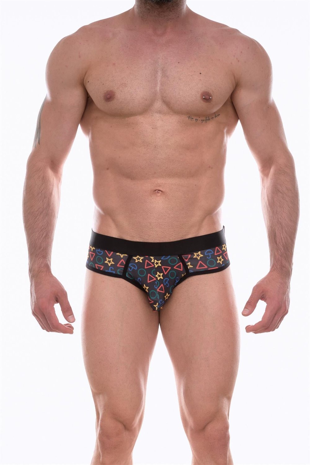 Erkek Çok Renkli Fantezi Giyim Desenli Slip HF072215 