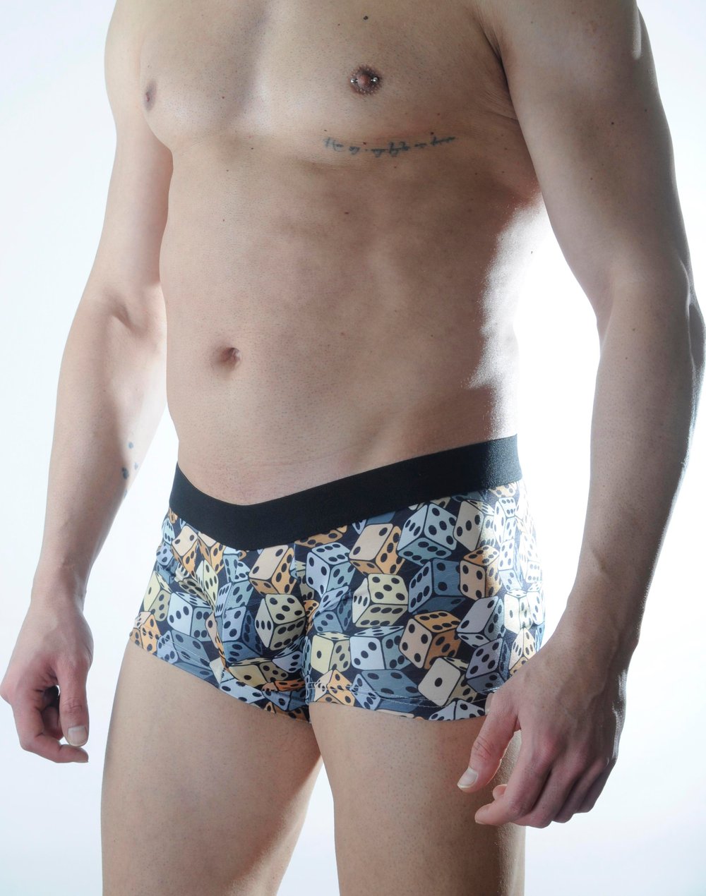Erkek Çok Renkli Zar Desenli Boxer HF301103 