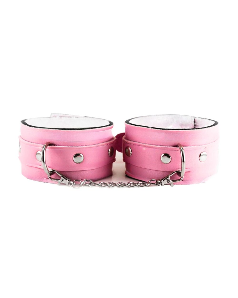 Pembe Fantezi Deri Kelepçe Kırbaç Maske Giyim Seti HF5368 