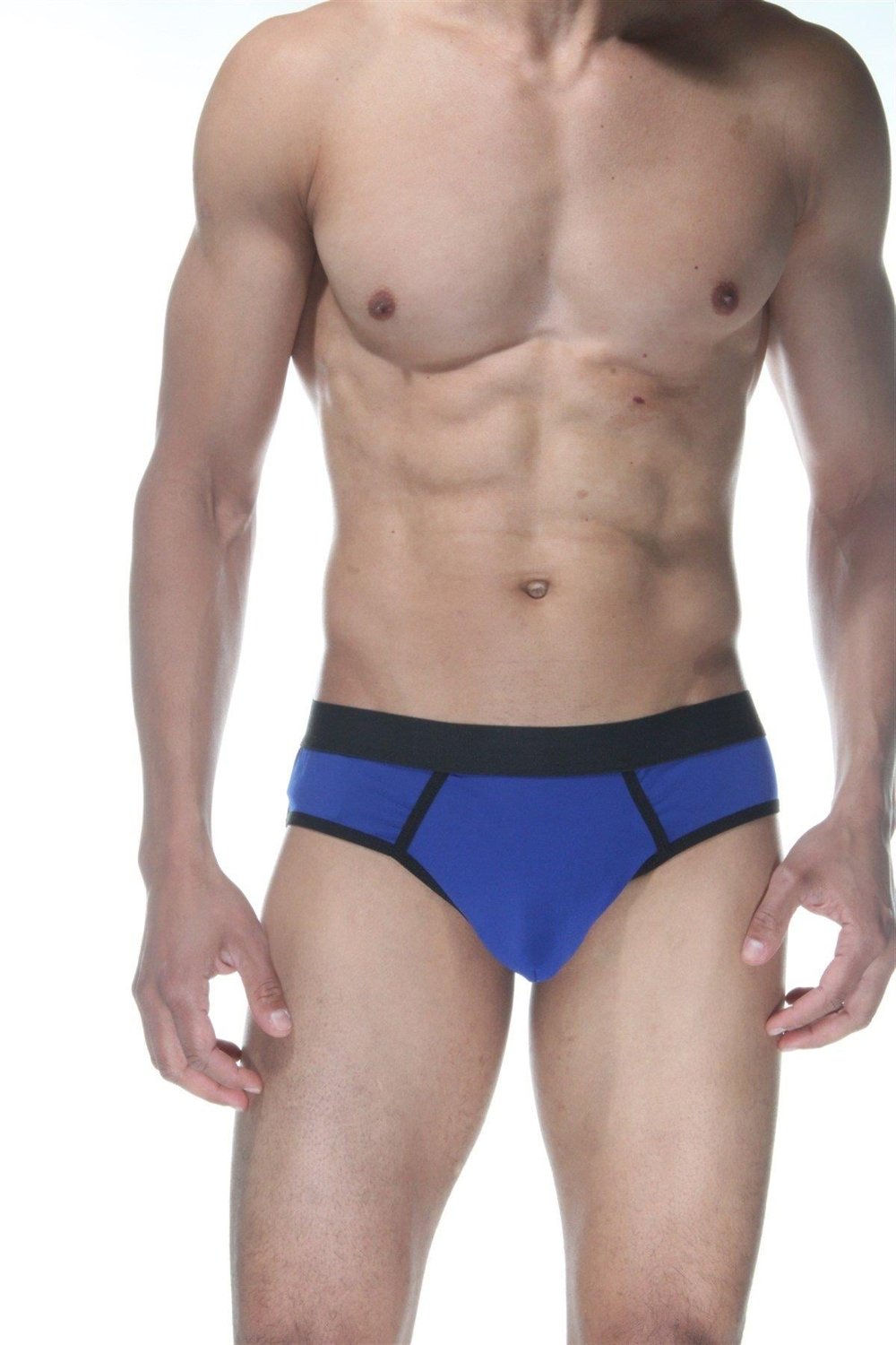 Erkek Mavi Fantezi Giyim Jockstrap HF102123 