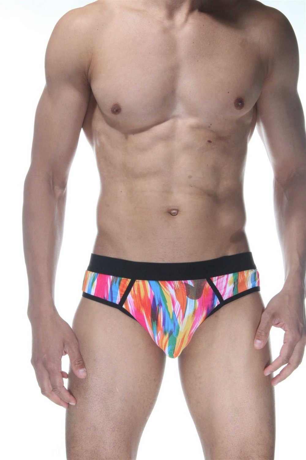 Erkek Çok Renkli Fantezi Giyim Desenli Jockstrap HF102127 