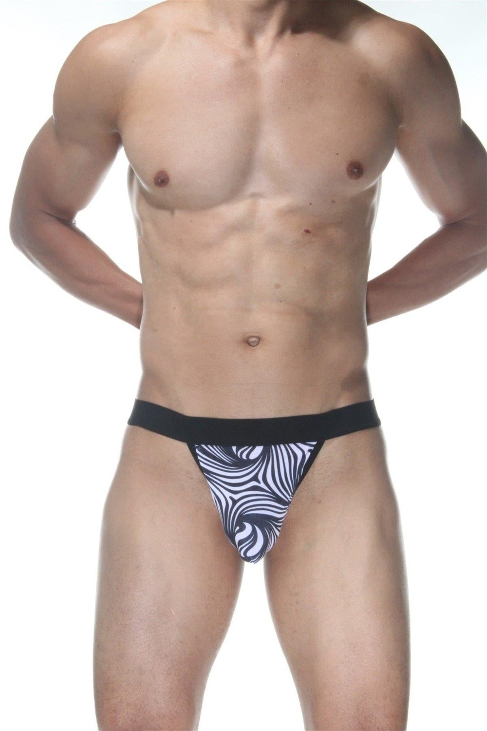 Erkek Çok Renkli Fantezi Giyim Zebra Desenli String HF102142 