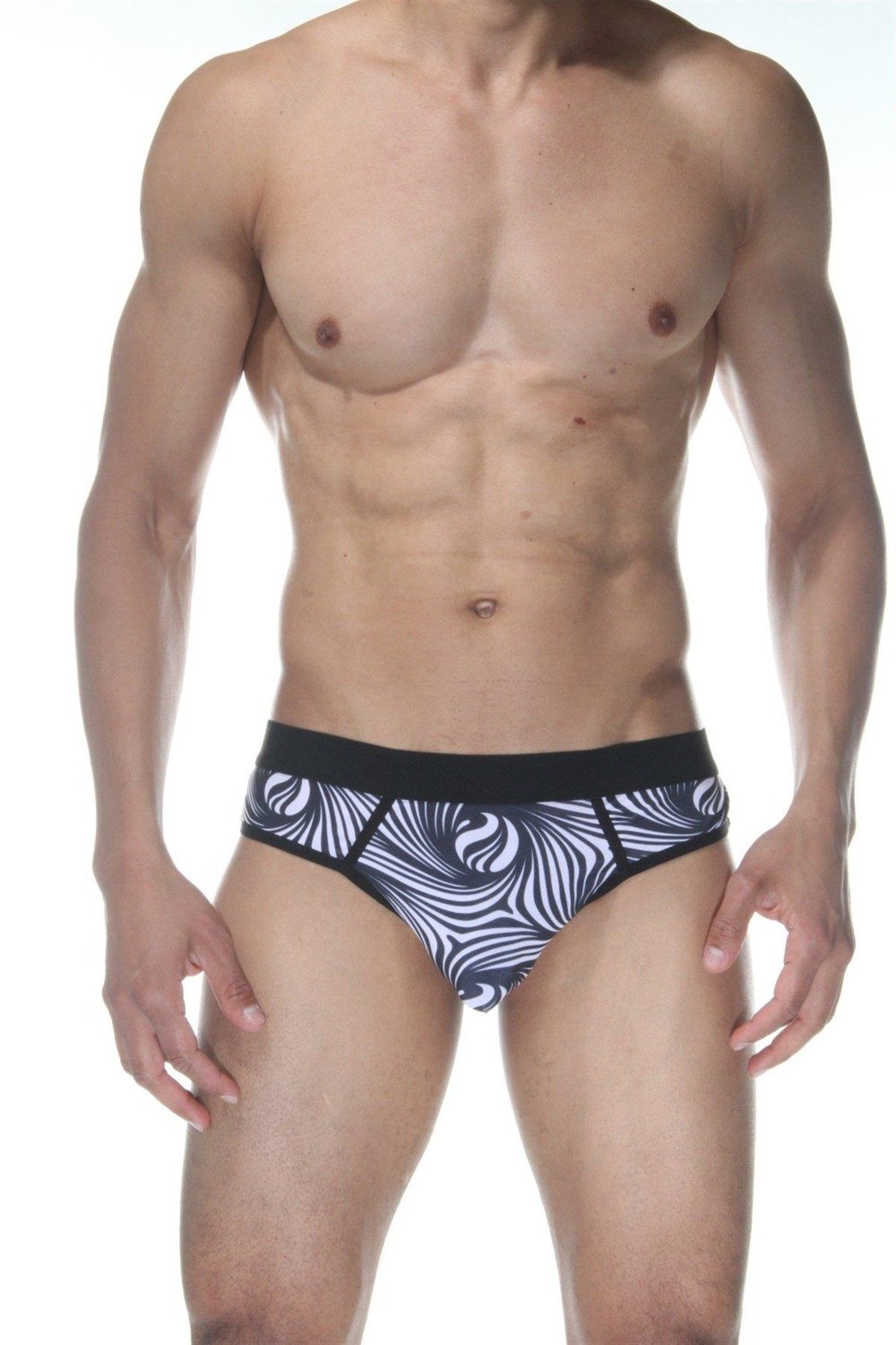 Erkek Çok Renkli Fantezi Giyim Zebra Desenli Jockstrap HF102129 
