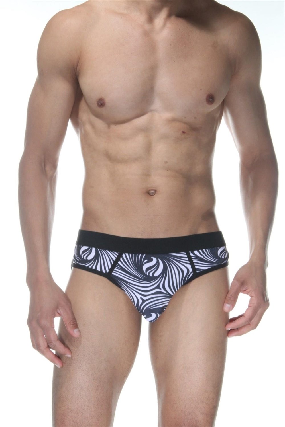 Erkek Çok Renkli Fantezi Giyim Zebra Desenli Jockstrap HF102129 