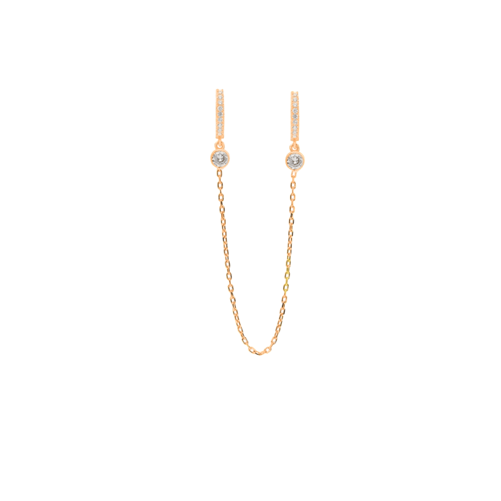 Double String Küpe 719904 Rose