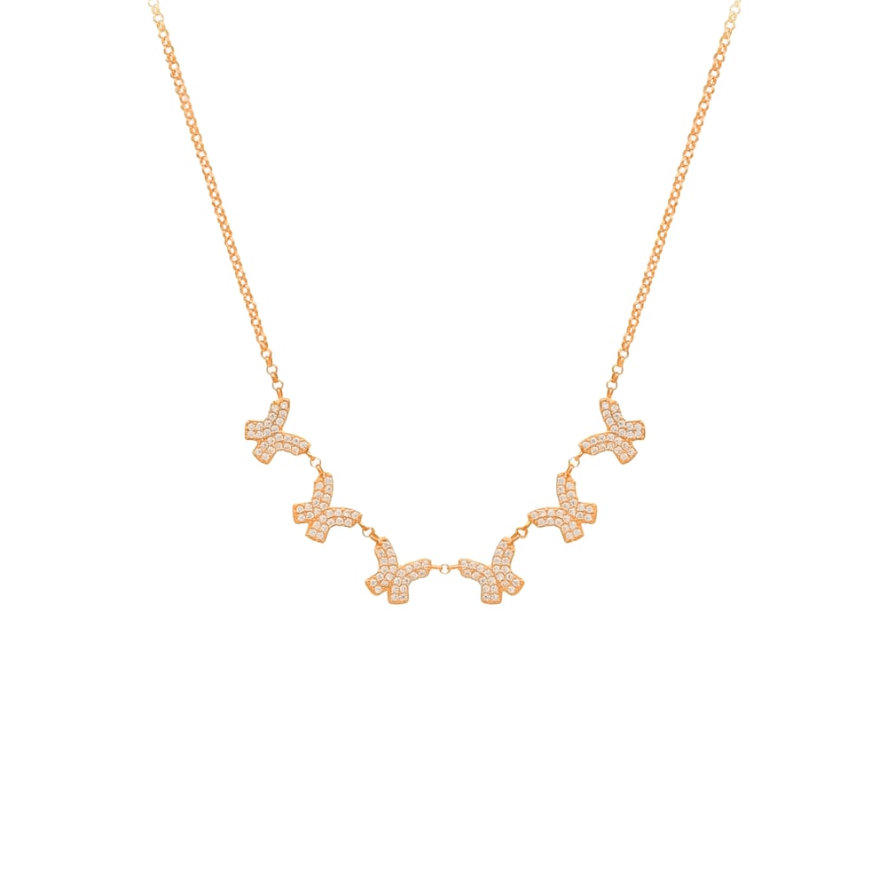 Grace Kelebek Kolye 718981 Silver