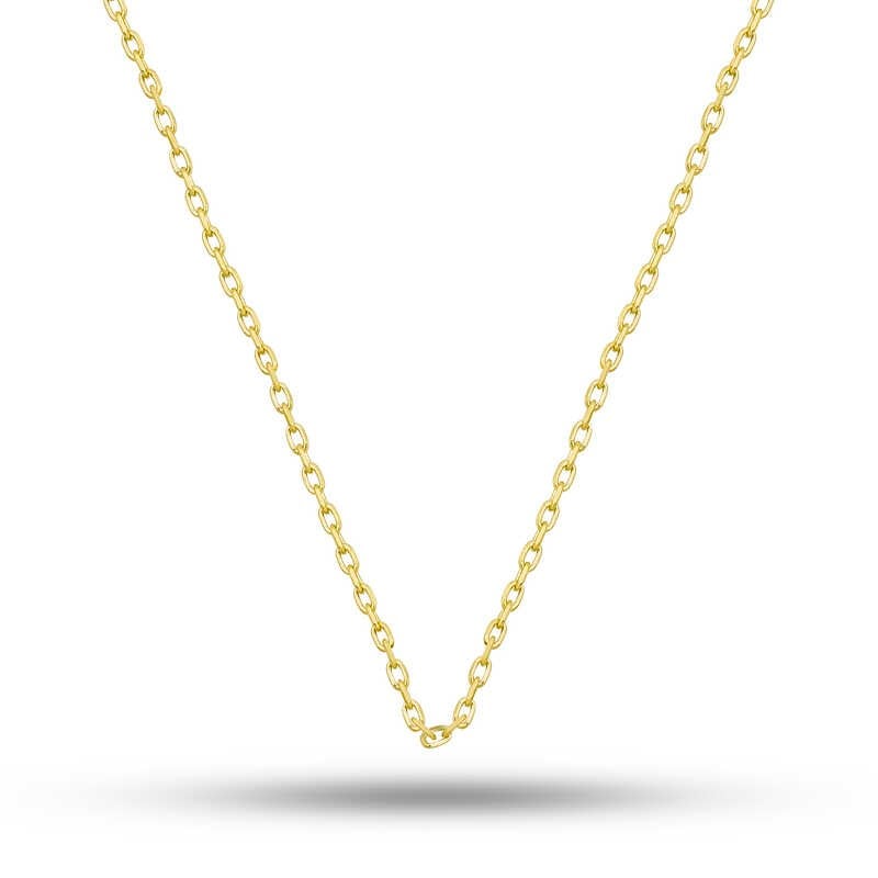 Gümüş Gold 0.30 Mikron 45 Cm Forse Kadın Zincir