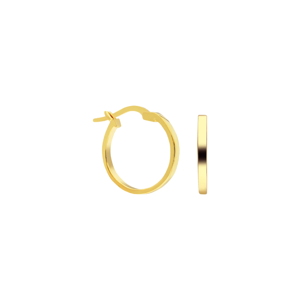 Halka Gümüş Küpe 718872 Gold
