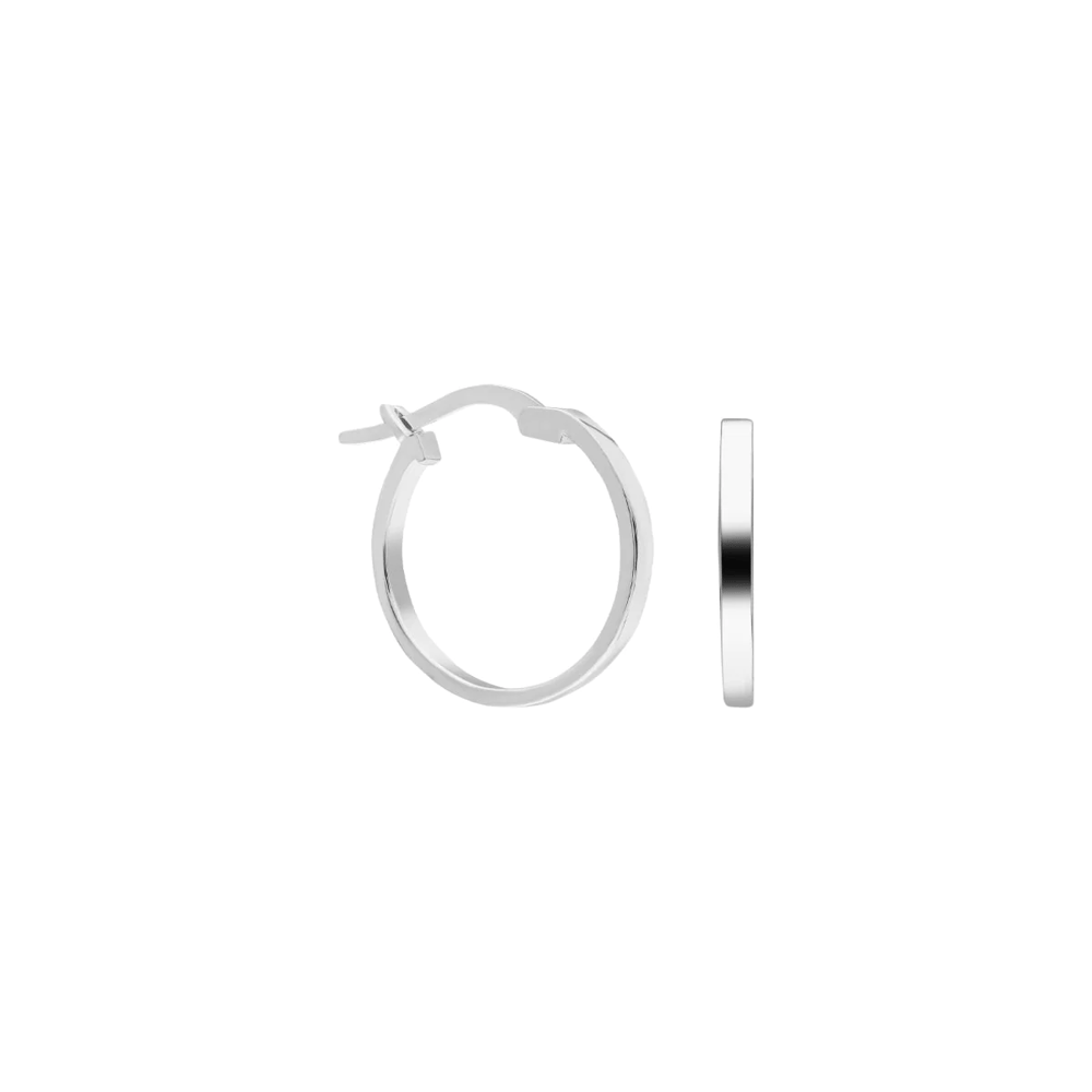 Halka Gümüş Küpe 718872 Silver