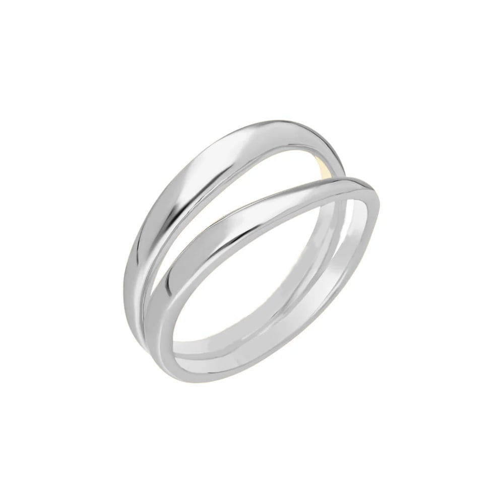 İki Halka Yüzük 718847 Silver