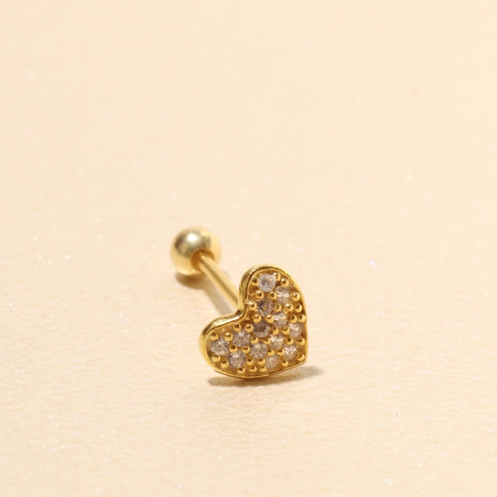 Kalp Piercing 717122 Gold