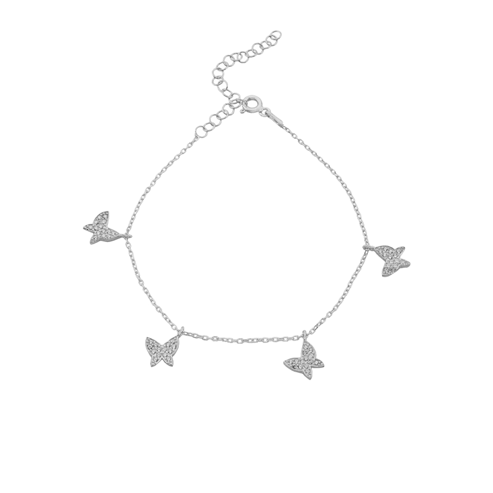 Kelebek Zincir Bileklik 719131 Silver