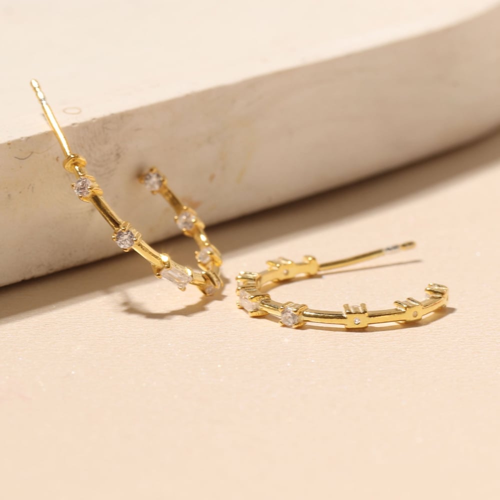 Luna Zirkon Küpe 717051 Gold