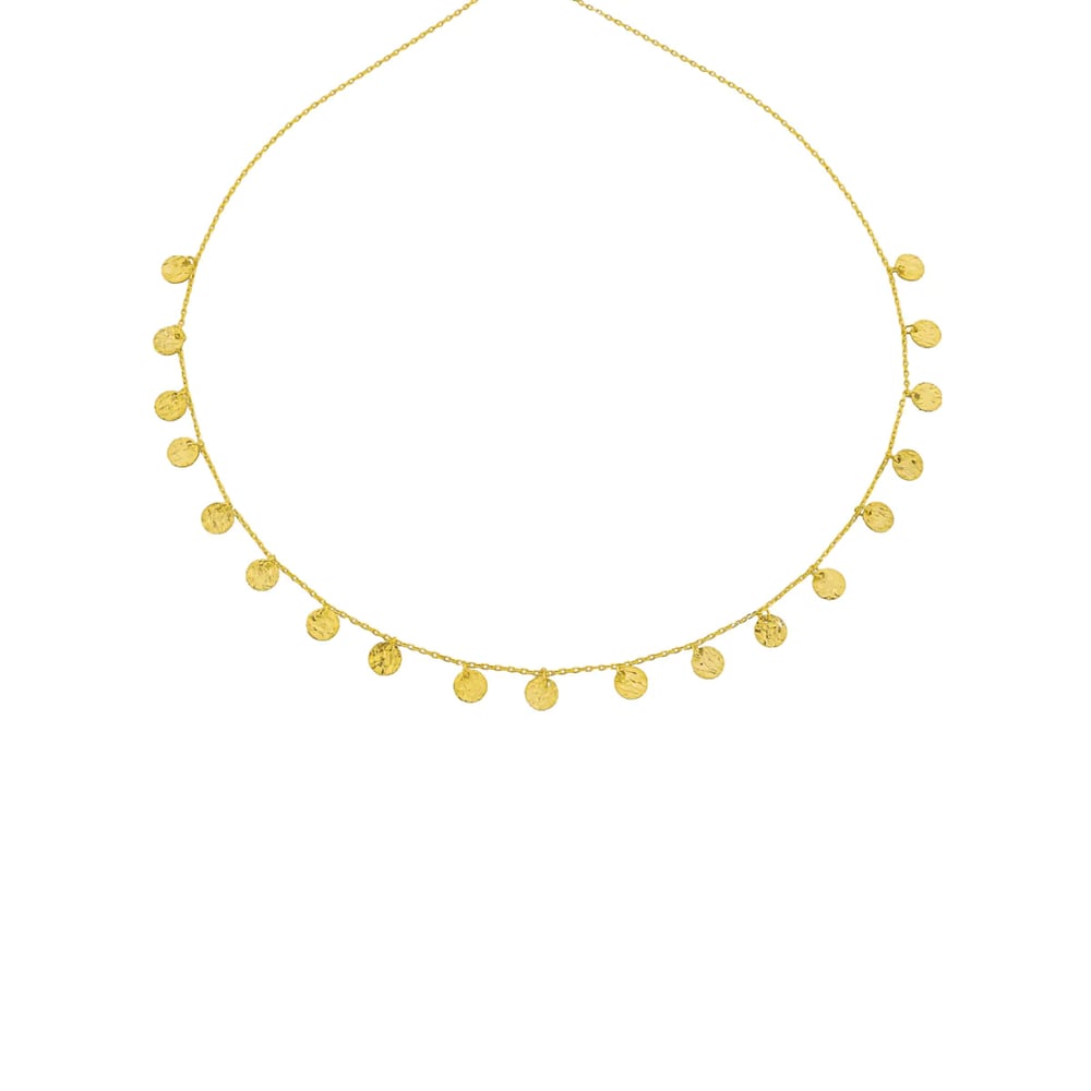Madeni Sallantılı Kolye 718921 Gold