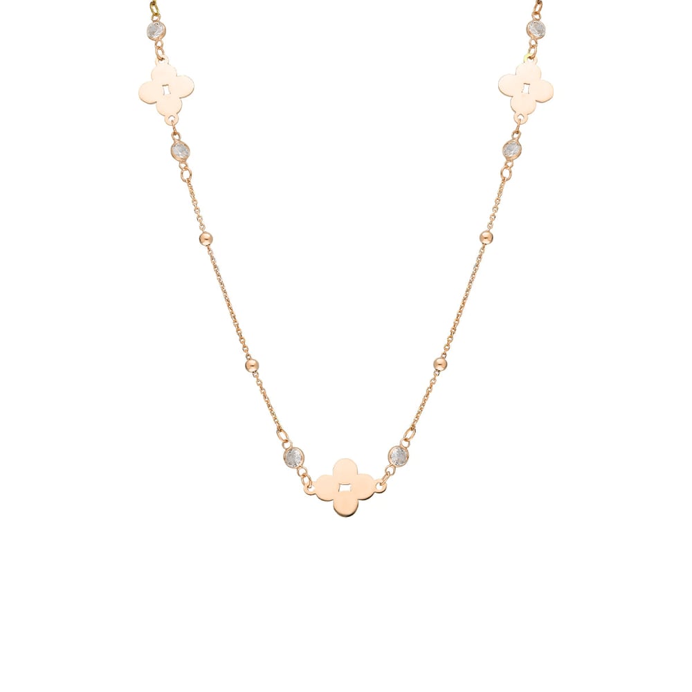 Yonca Zincir Kolye 718947 Rose