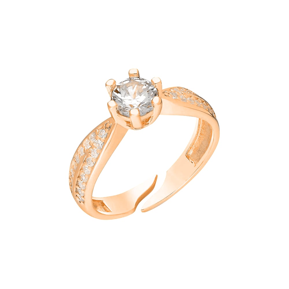Zirkon Tektaş Yüzük 718863 Gold