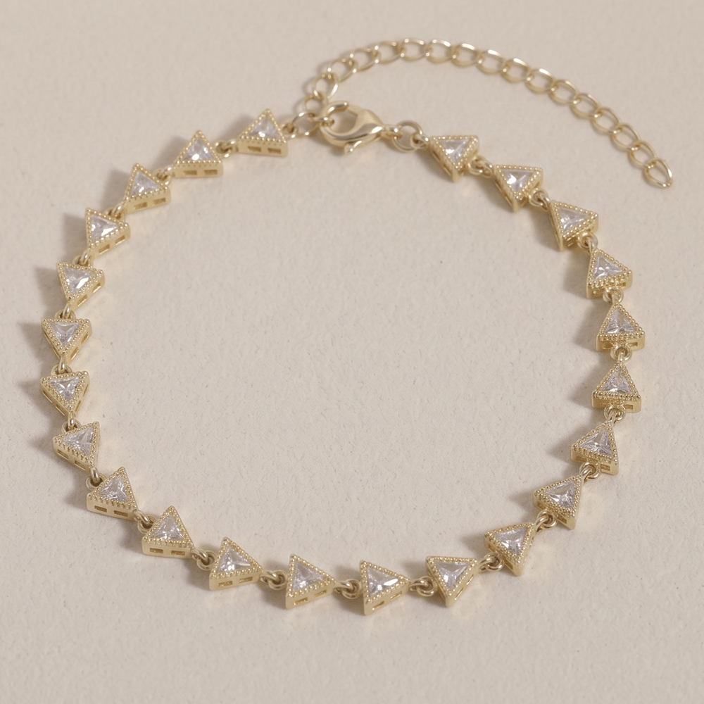 Zirkon Taşlı Bileklik 718547 Gold